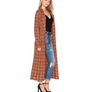 TULAROSA Annie long knit wool blend coat cardigan Size Large